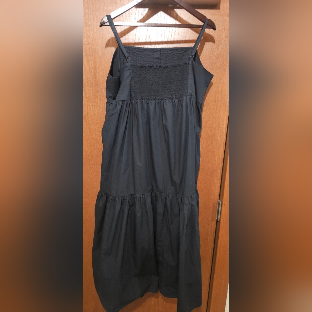 Levi's Womens Issa Tiered Maxi DressCaviar Black A75760000 Size extra Large NWT